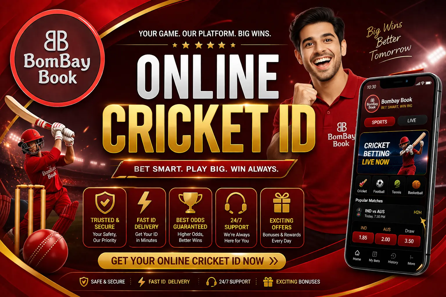 Get Your Online Cricket ID At Bombay Book Within 5 Minutes